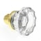 Prime-Line Mortise Style Fluted Glass Door Knobs, Features 2 In. Outside Diameter Knobs, Brass 1 Set E 28316 - alternate 3